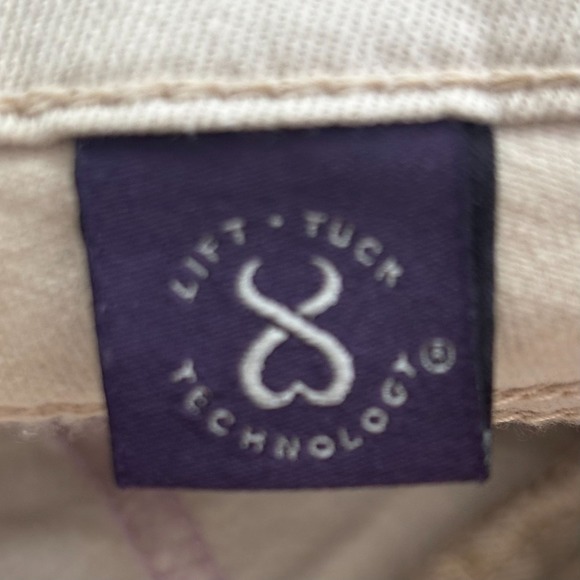 NYDJ Ankle Jeans Women"s Size 4 Cream Stretch Slim Fit Cotton Blend - Picture 9 of 12